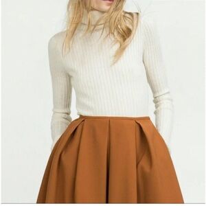 ZARA PLEATED MIDI SKIRT